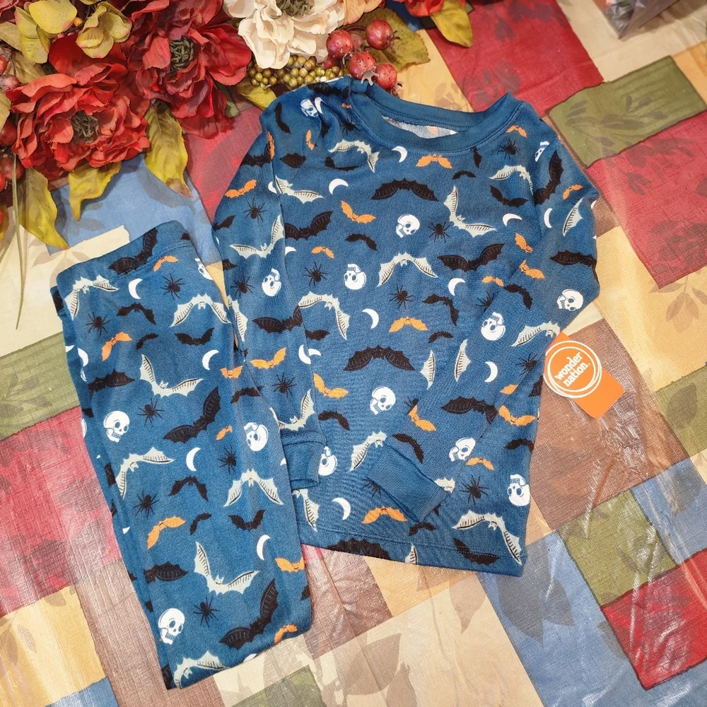 Halloween Boys Long Sleeve Top and Pants, Pajama Set